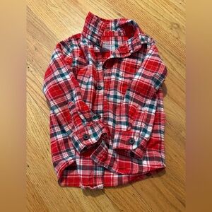 Cat & Jack Plaid Red Flannel - 2T
